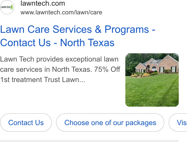 Lawn Tech ad