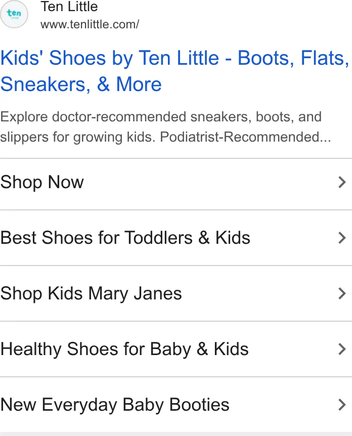 Ten Little ad