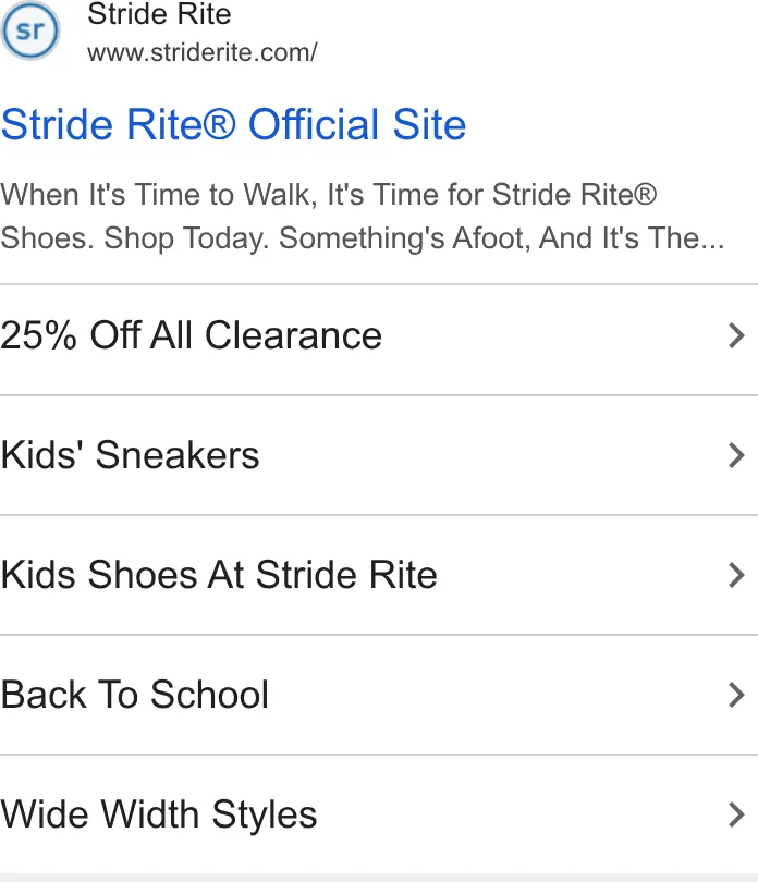 Stride Rite ad