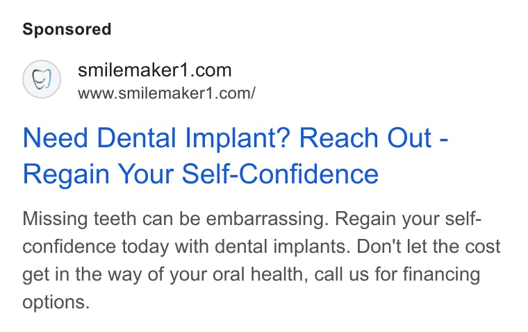 Smile Makers Dental Care: Dr. Scott Gavin Ewing ad