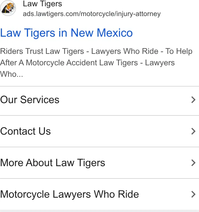 Law Tigers ad