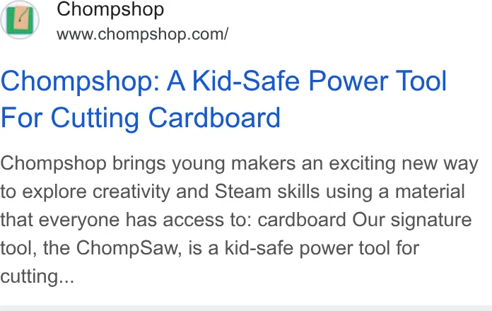 Chompshop ad