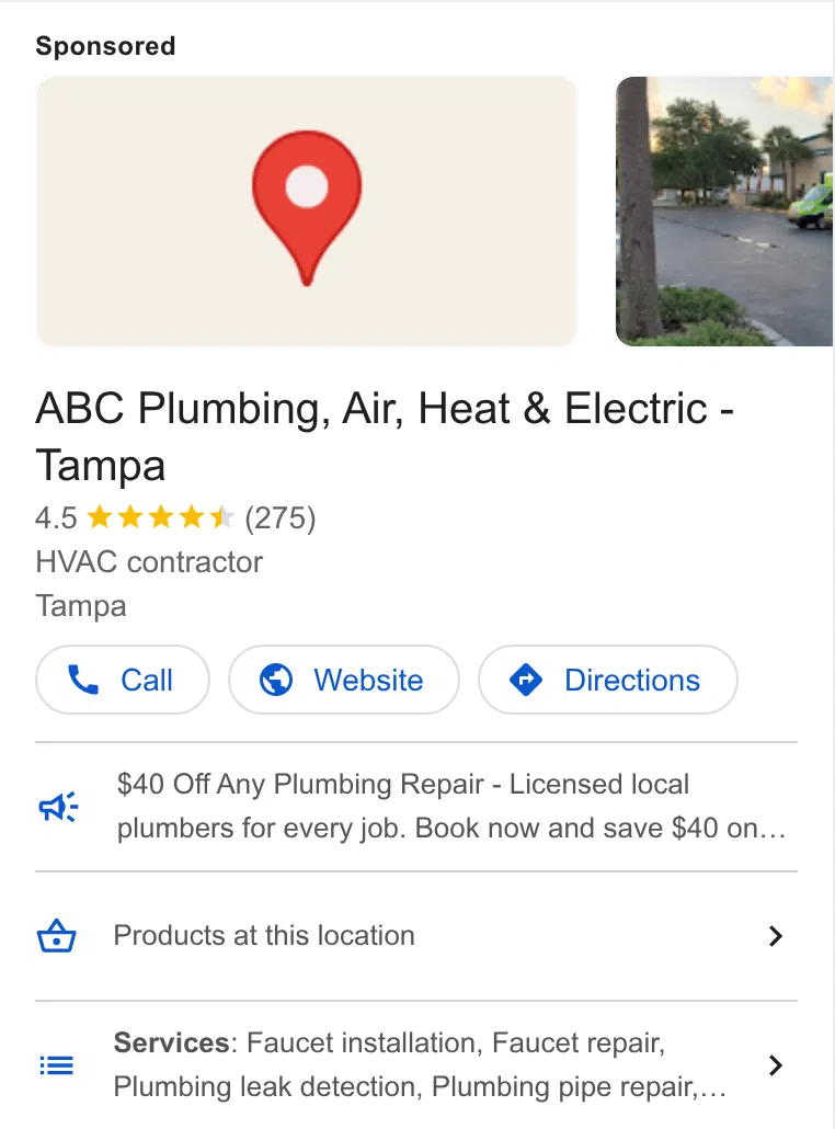 ABC Plumbing, Air, Heat & Electric ad