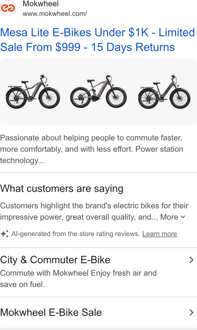 Mokwheel Bikes US ad