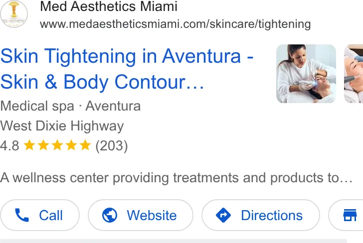 Med Aesthetics Miami ad