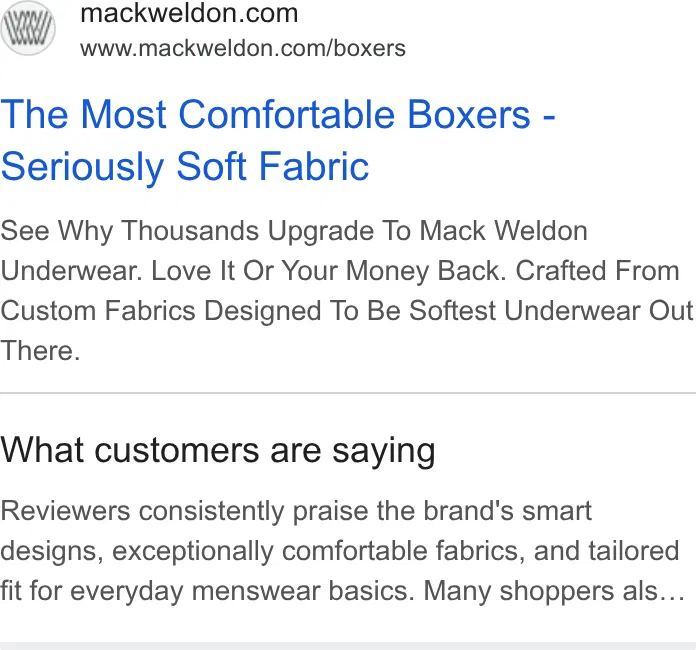 Mack Weldon ad