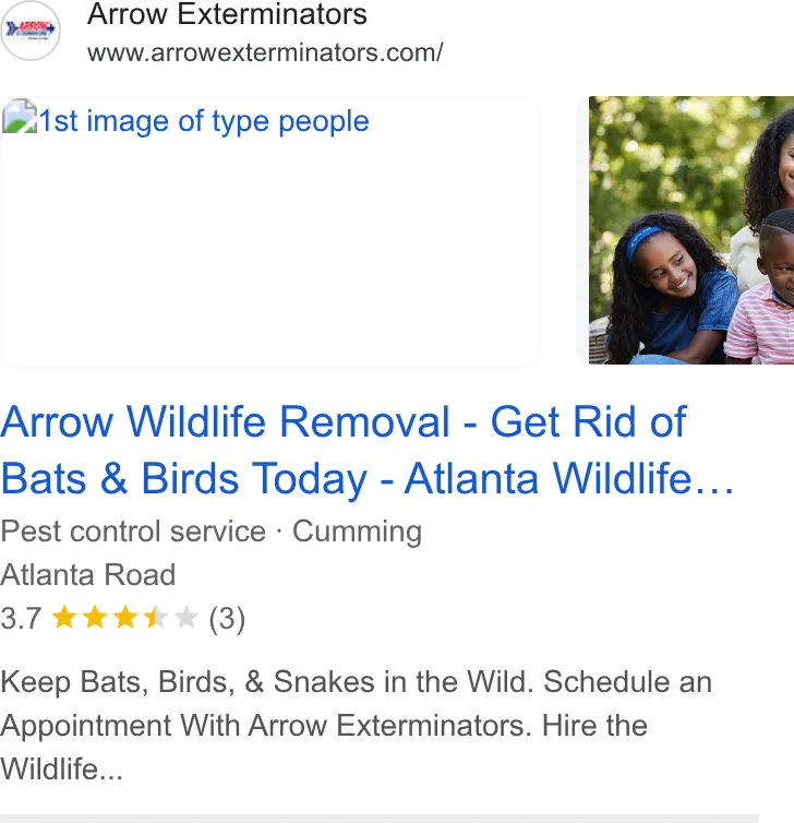 Arrow Exterminators ad