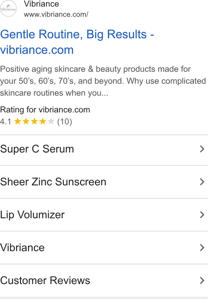 Vibriance ad
