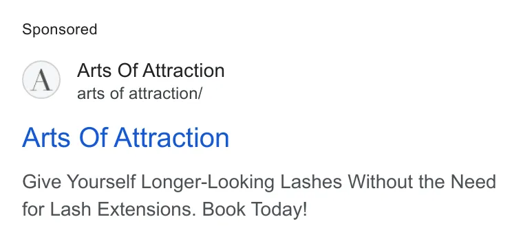 Arts Of Attraction ad