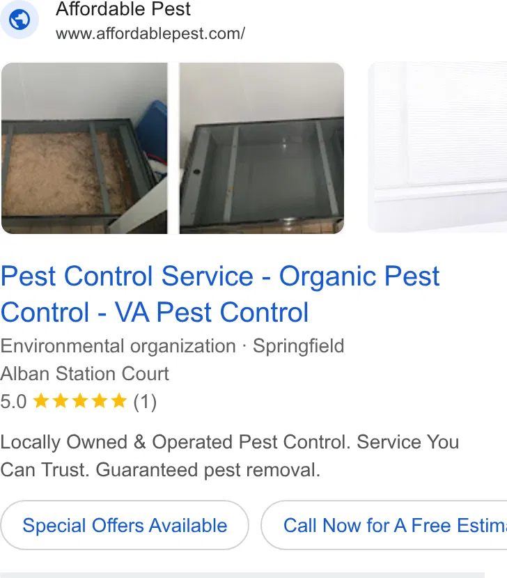 Affordable Pest ad
