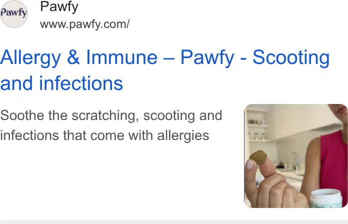Pawfy ad
