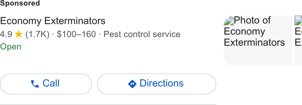 Economy Exterminators ad