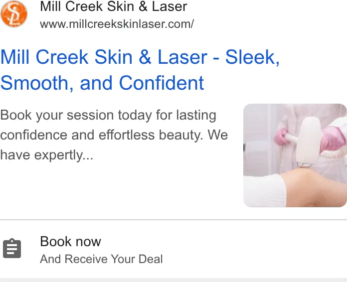 Mill Creek Skin & Laser Center - MedSpa ad