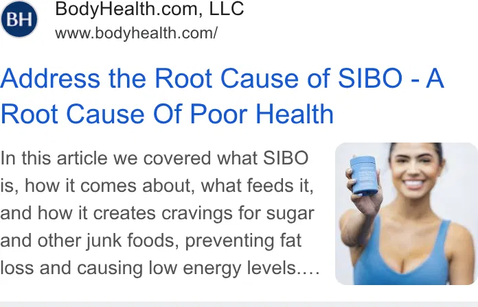 BodyHealth.com LLC ad