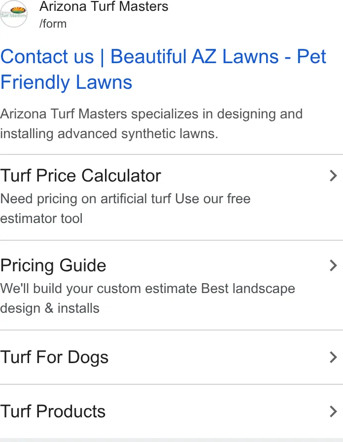 Arizona Turf Masters ad