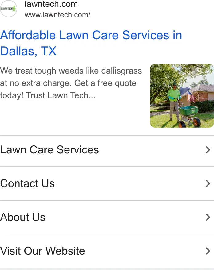 Lawn Tech ad