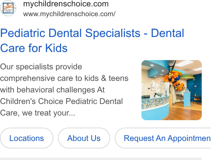 Children's Choice Dental Care San Francisco ad