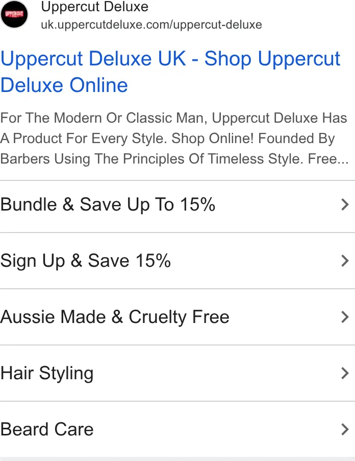 Uppercut Deluxe ad
