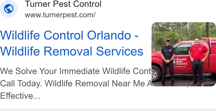 Turner Pest Control ad