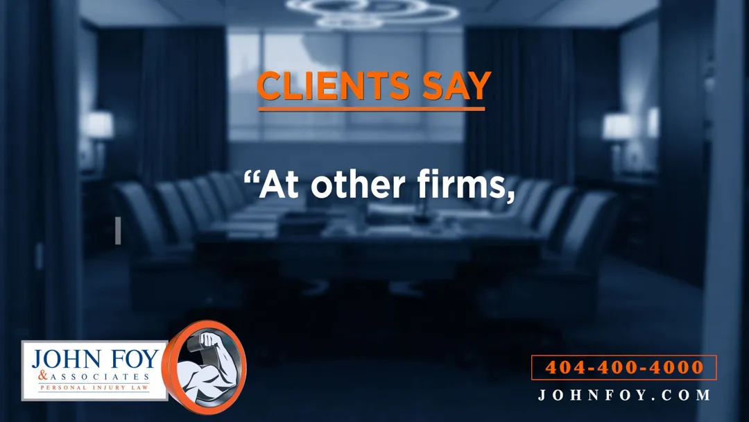 John Foy & Associates, Accident & Injury Lawyers - Atlanta ad
