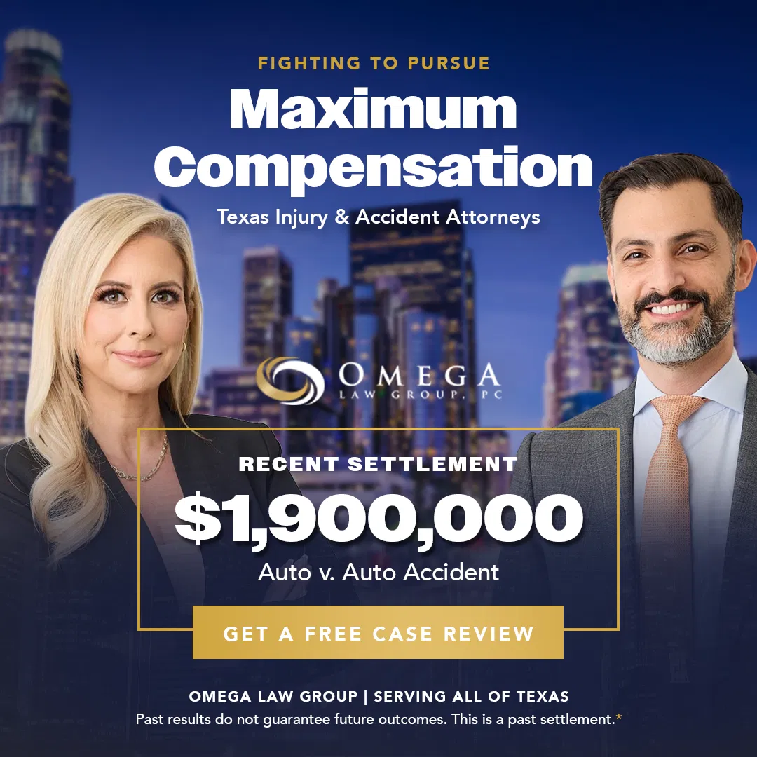 Omega Law Group Accident & Injury Attorneys ad