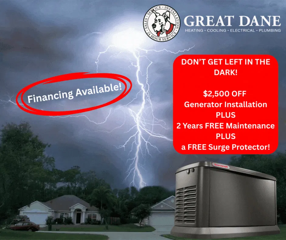 Great Dane Heating, Cooling, Electrical, & Plumbing ad