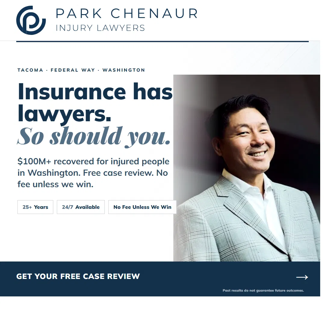 Park Chenaur Injury Lawyers ad