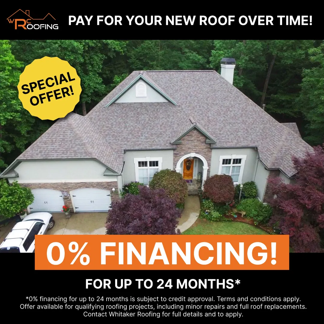 Whitaker Roofing Company ad