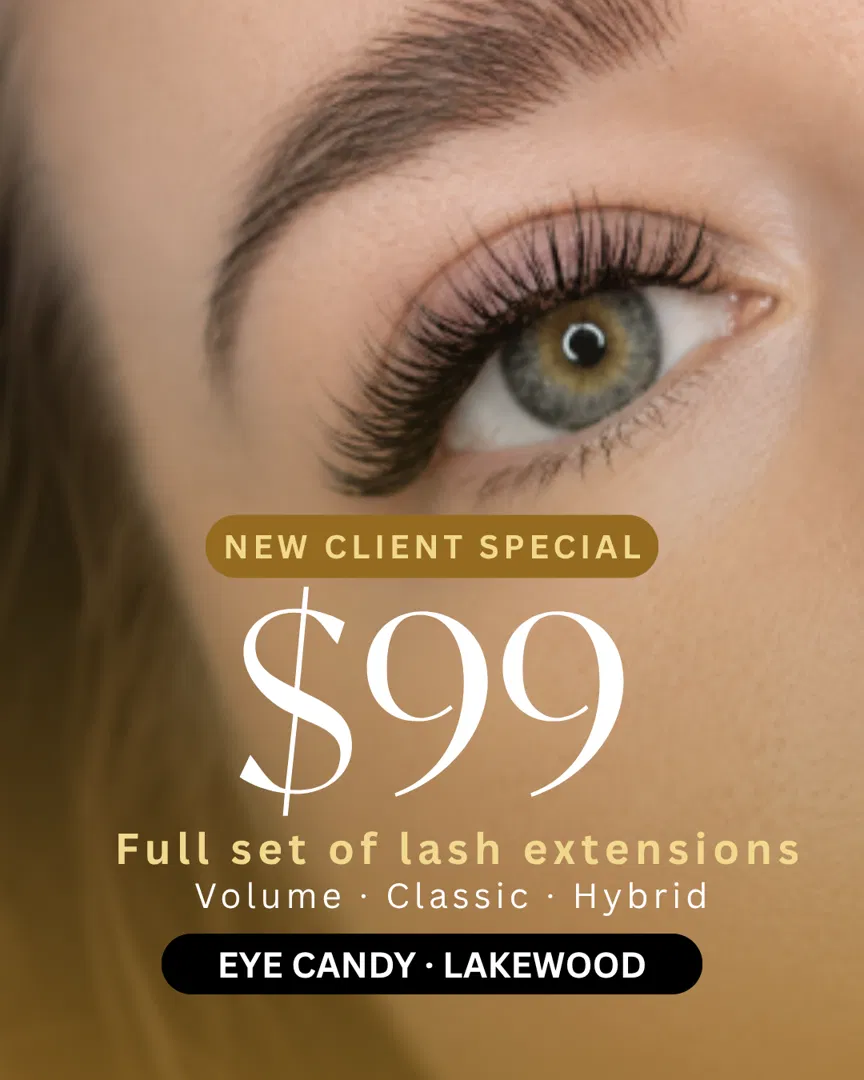 Eye Candy Medspa and Lash Bar ad